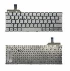 Клавиатура для ноутбука Acer Aspire 392 S7-191 S7-192 S7-391 S7-392, серебристая, без рамки, без подсветки. Запчасть