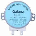 Мотор вращения тарелки микроволновки GALANZ SM-16T Б / У. Запчасть