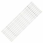 49" K490WD7 комплект линеек (9шт) подсветки для ТВ DEXP F49B7000T HORIZONT 49LE5161D с разбора. Запчасть